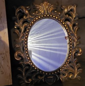 Brass wall mirror